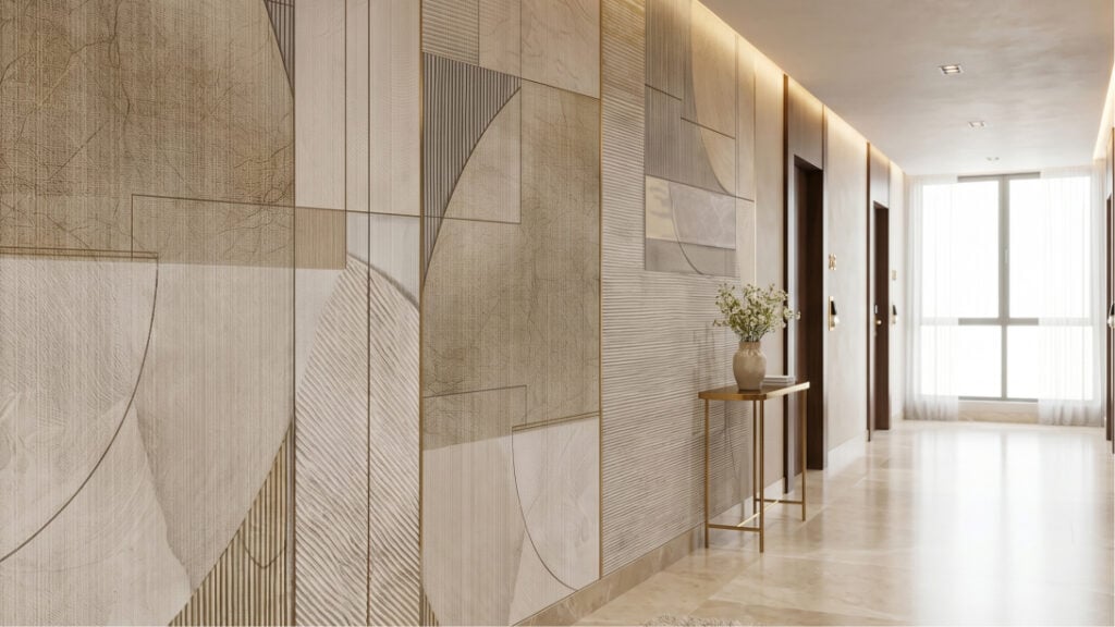 Washable wallpaper for hotel