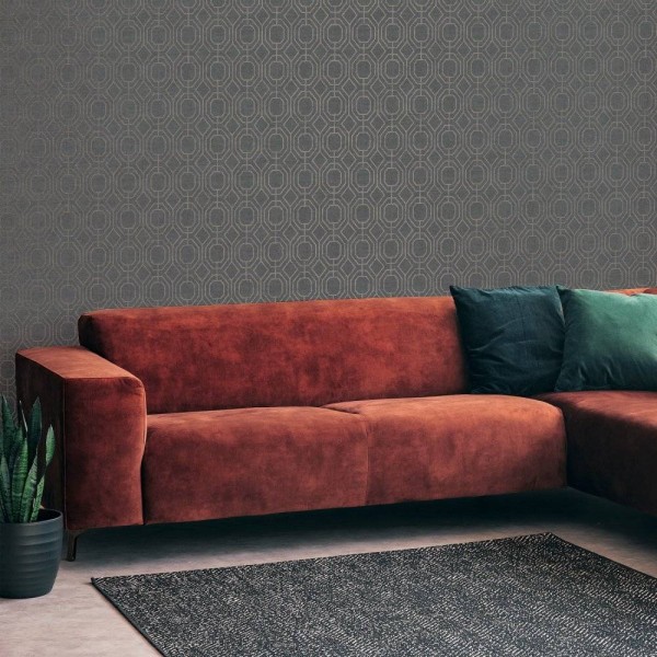Luxe Geo Charcoal | 115932 | Secret Garden