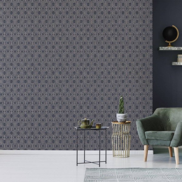 Luxe Geo Navy | 115935 | Secret Garden