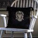 MINDTHEGAP | MANOR CREST Velvet Embroidered Cushion | LC40043