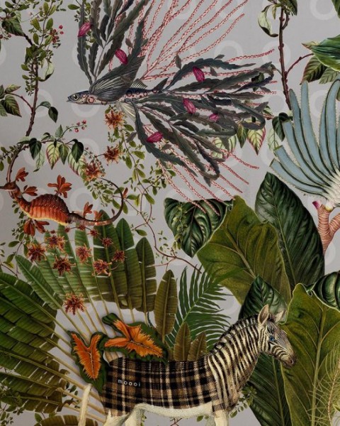 Menagerie of Extinct Animals | MO2072 | Moooi Wallcovering Extinct Animals
