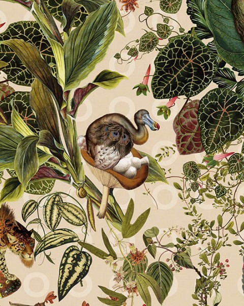 Menagerie of Extinct Animals | MO2072 | Moooi Wallcovering Extinct Animals