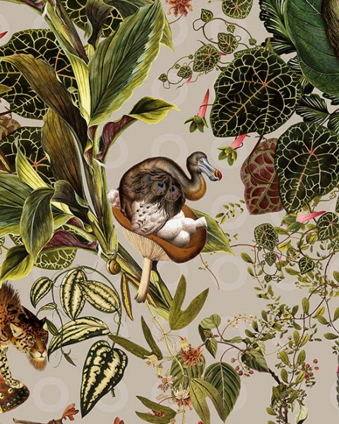 Menagerie of Extinct Animals | MO2073 | Moooi Wallcovering Extinct Animals