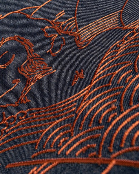 Indigo Macaque | MO3000 | Moooi Wallcovering Tokyo Blue 