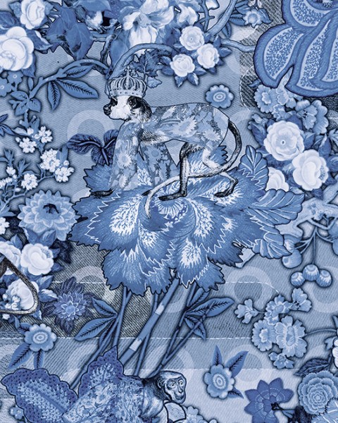 Rendezvous Tokyo Blue | MO3012 | Moooi Wallcovering Tokyo Blue 