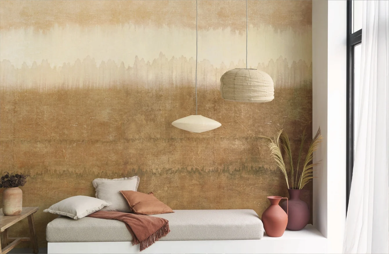 Bedroom with MINERAL Wallpaper 