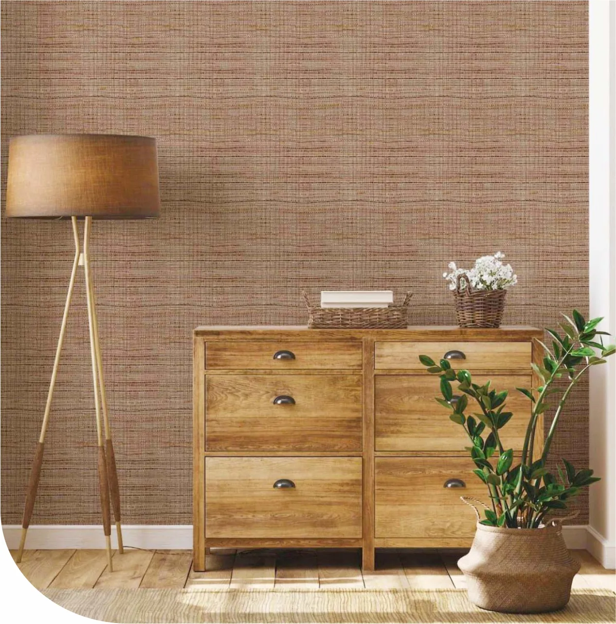 Fine wool brown texture