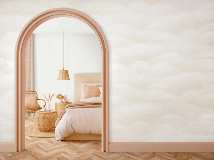 Soft grey pattern wallpaper square
