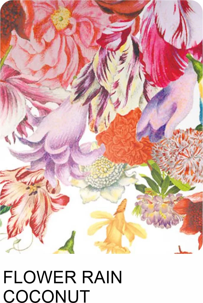 Flower Rain coconut pattern