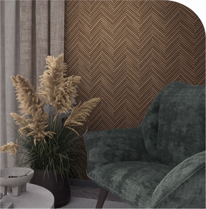 Rattan wood wallpaper