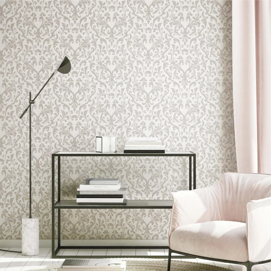 Damask wallpaper