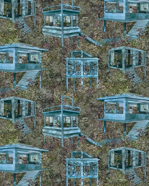 Arte | Décors & Panoramiques | Palafitas Amazonia | 97582