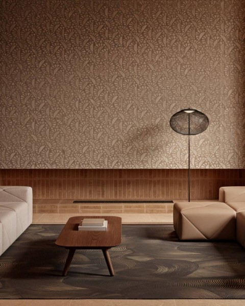 Woodblock Beetle Flora | Moooi Wallcovering Green House