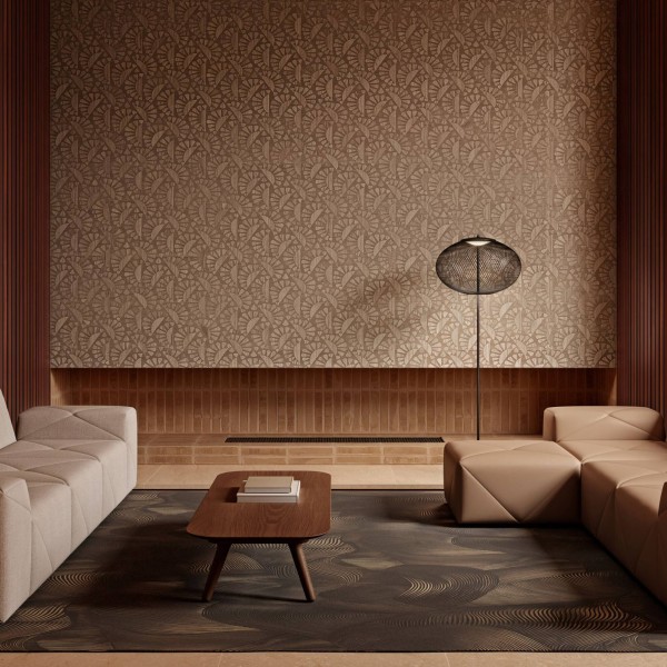 Woodblock Beetle Flora |  Moooi Wallcovering Green House