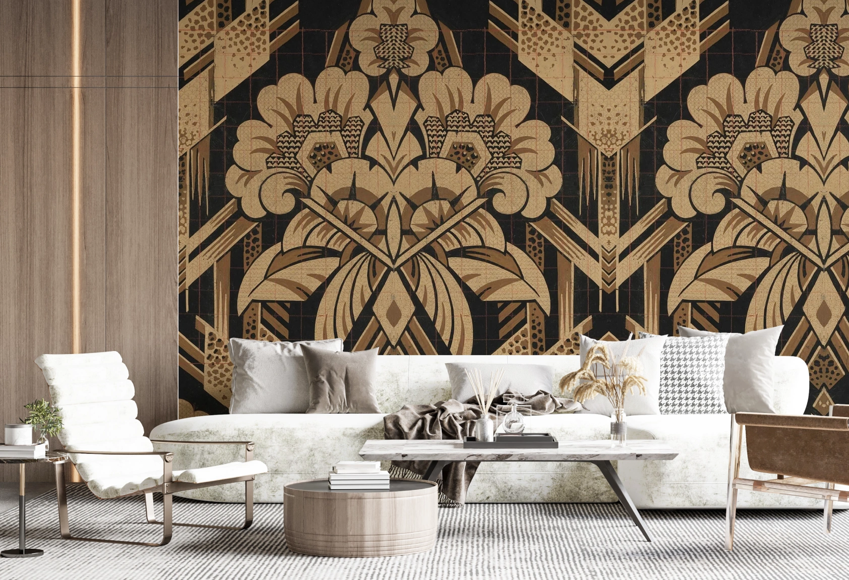 Classic elegant art deco mural wallpaper for your home