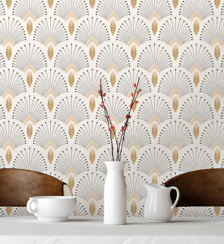 Elegant art deco style wallpaper
