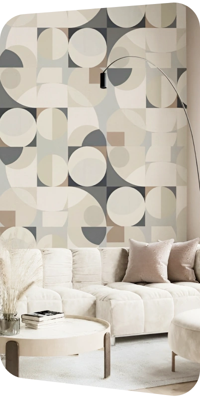 Geometric home pattern wallpaper by honpo