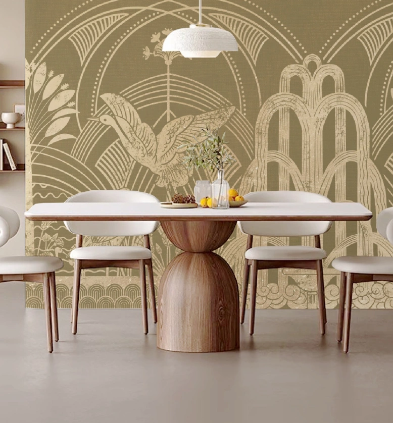 Honpo art deco wallpaper look perfect at home