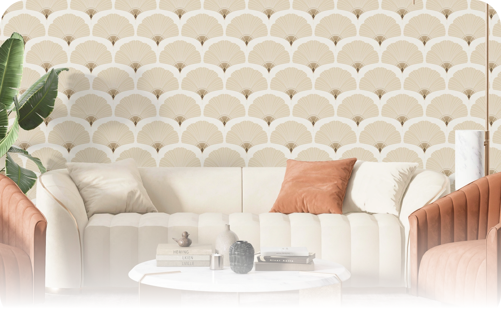 Modern classic art deco wallpaper make your home look perfect