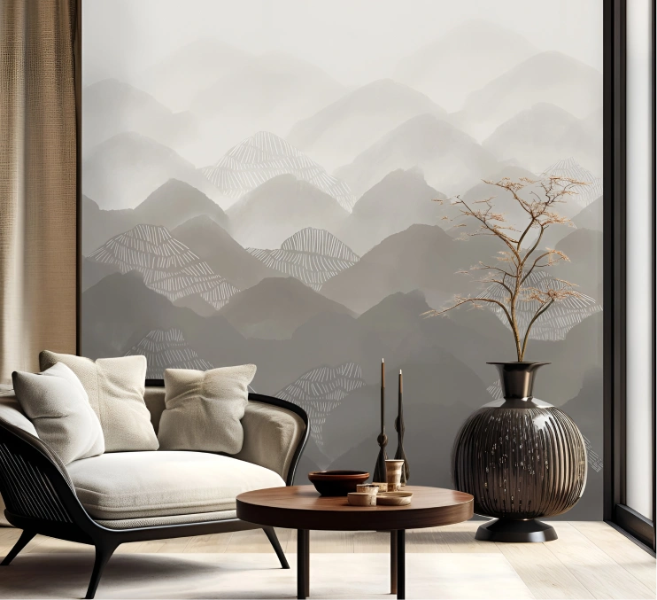 Grey gradient wallpaper look stunning at home