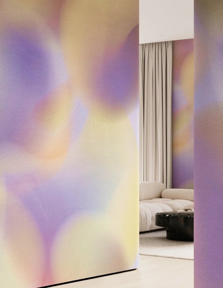 Smooth purple gradient for living room