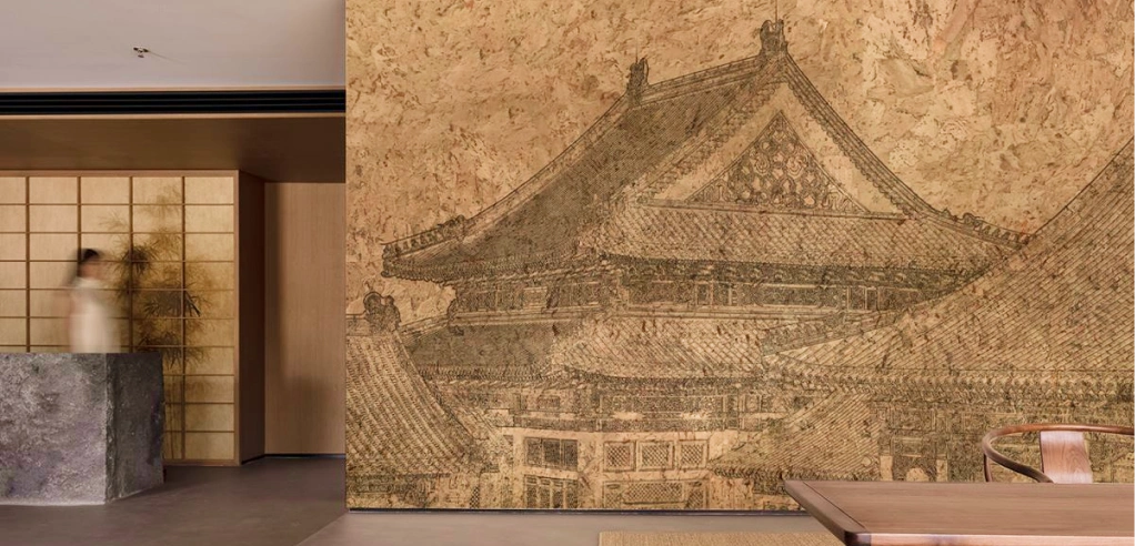 Chinese mural traditional home wallpaper
