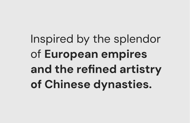 Inspired by the splendor of european