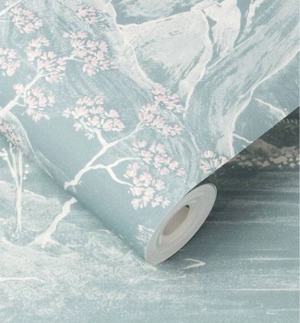 Soft Blue detail wallpaper
