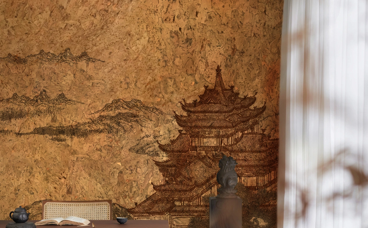 Traditional chinese building wallpaper