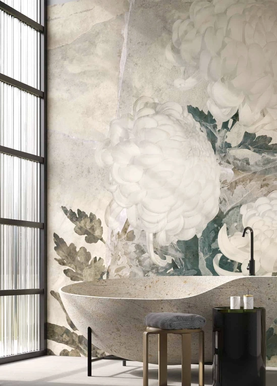 Victorian Big flower mural