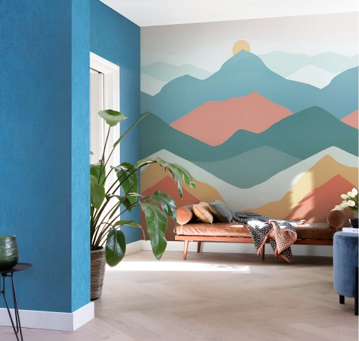 Colorful mountain hills for your room
