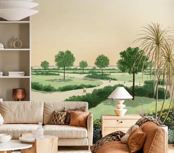 Park mural wallpaper concept for your home