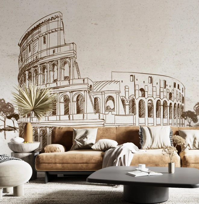 Coloseum wallpaper big mural