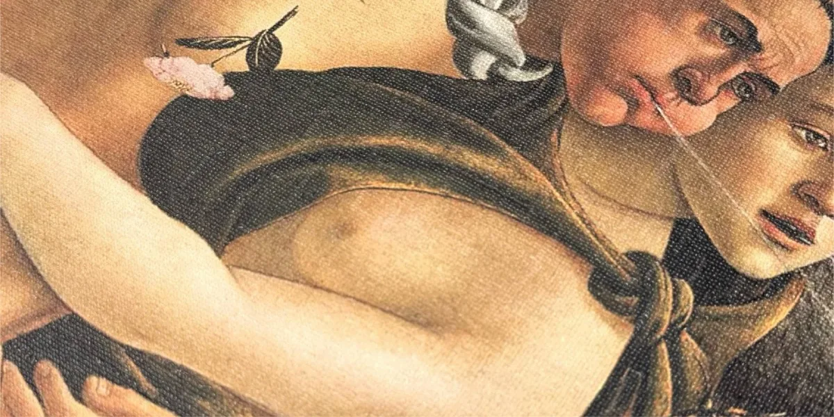 detail of Rome wallpaper