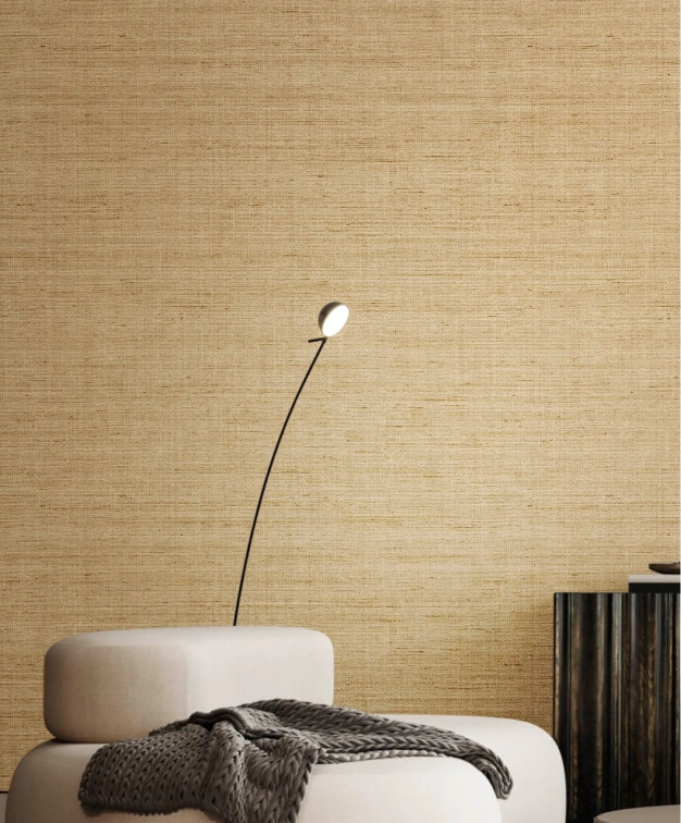 Minimalist wallpaper with fabric texture