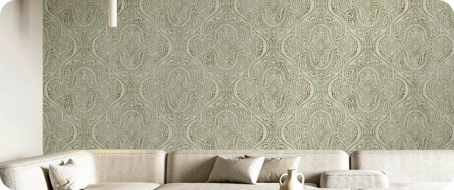 Sage gereen classic wallpaper concept perfect for your home