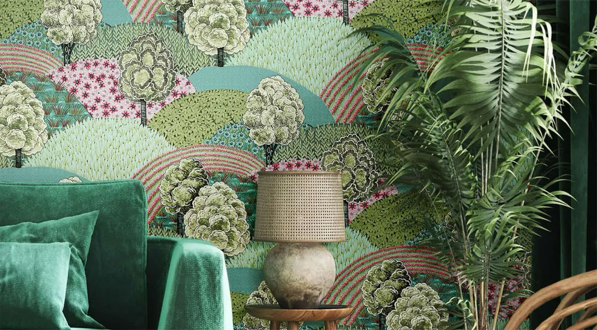 Banner living room Blooming garden 84027