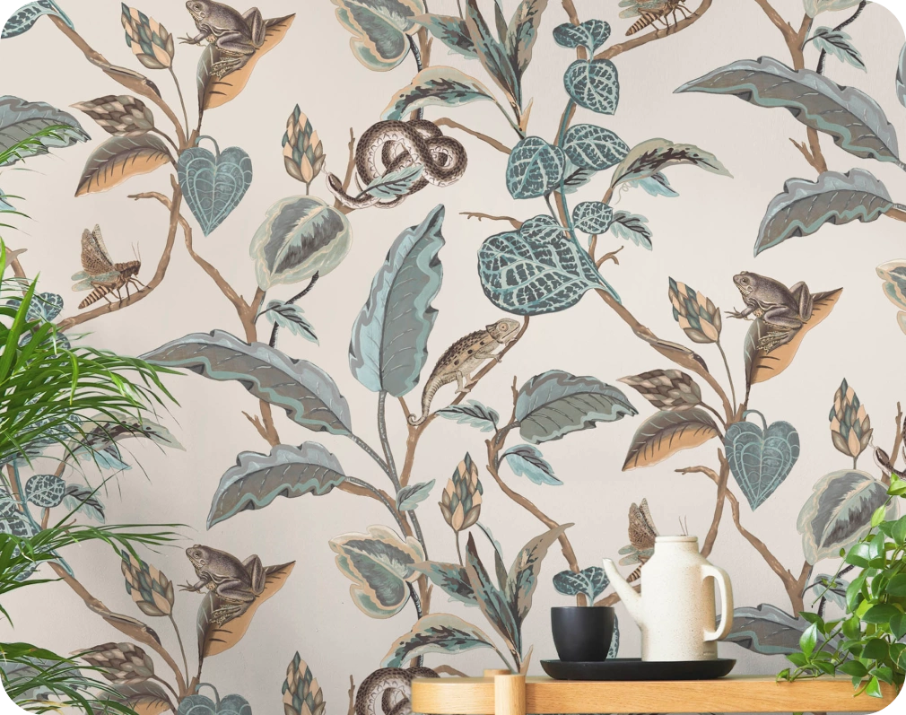 Animal with tropical concept wallpaper for your home