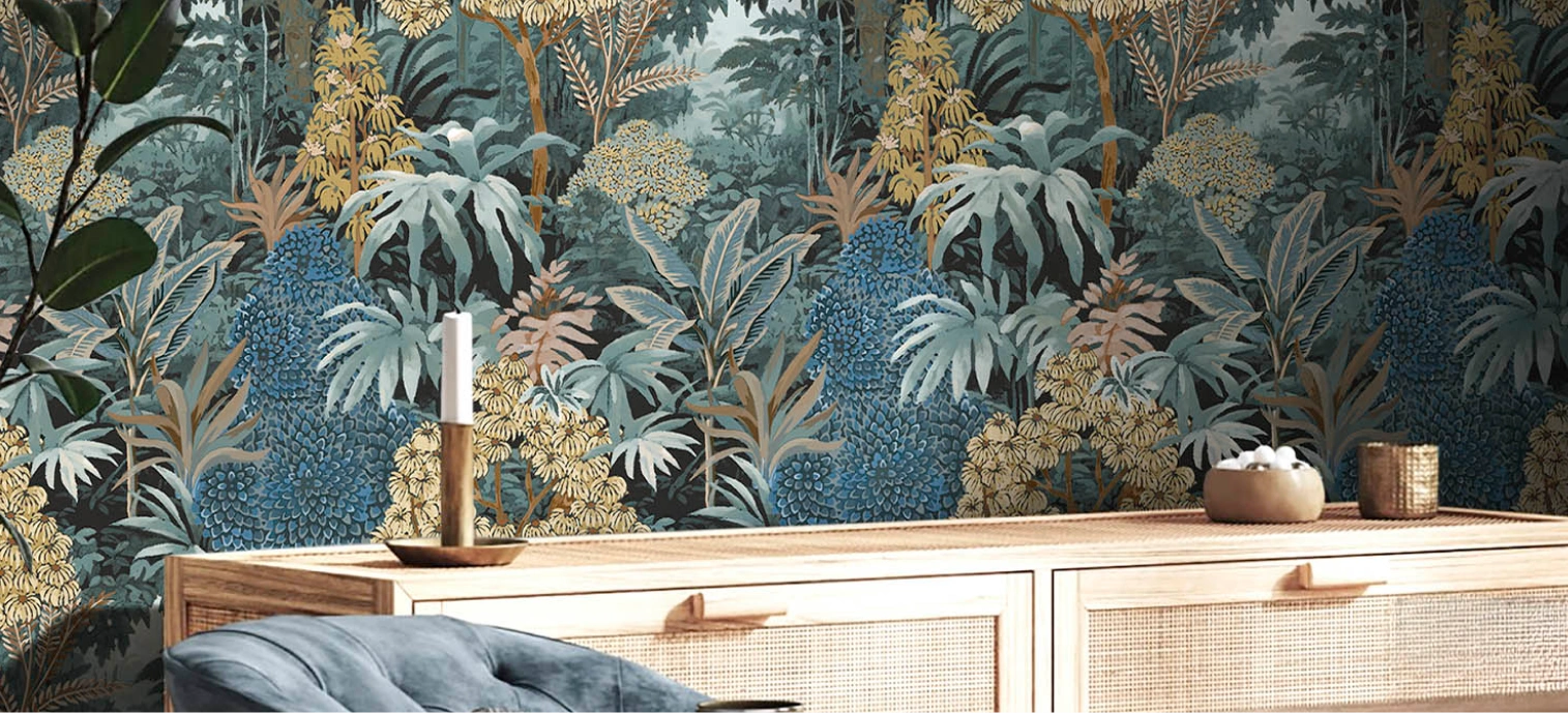 Tropical trees wallpaper by Cristiana masi