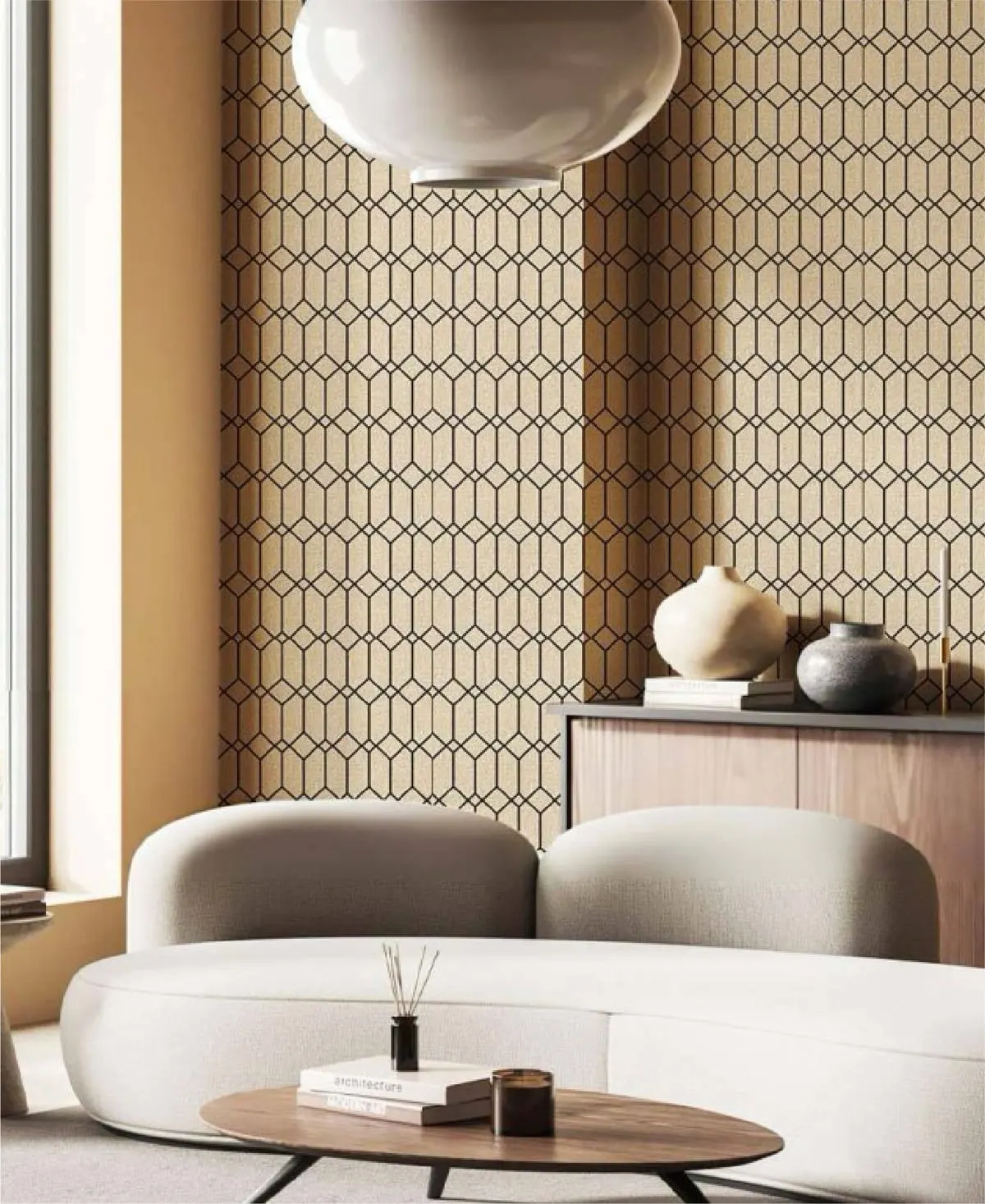 Simple geometric wallpaper by Cristiana Masi