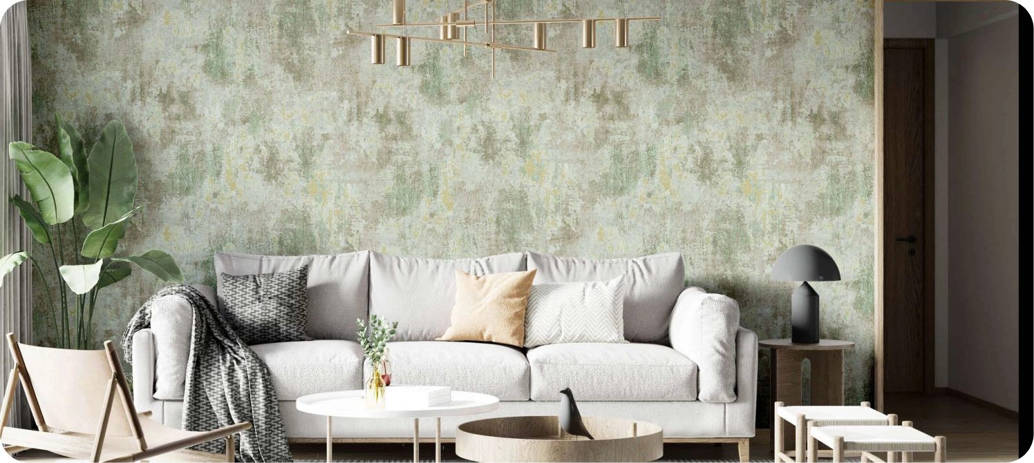 Abstract Green Wallpaper perfect for your Living Room
