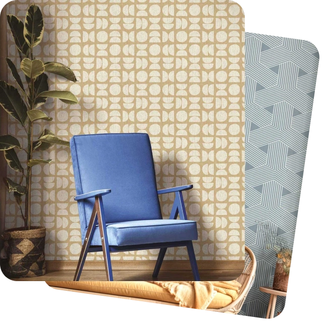 Minimalist pattern wallpaper perfect for your room
