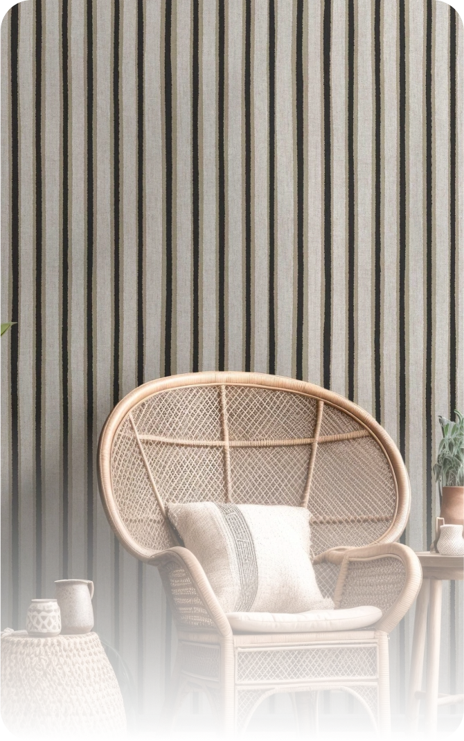 Simple minimalist look of room space with energie wallpaper