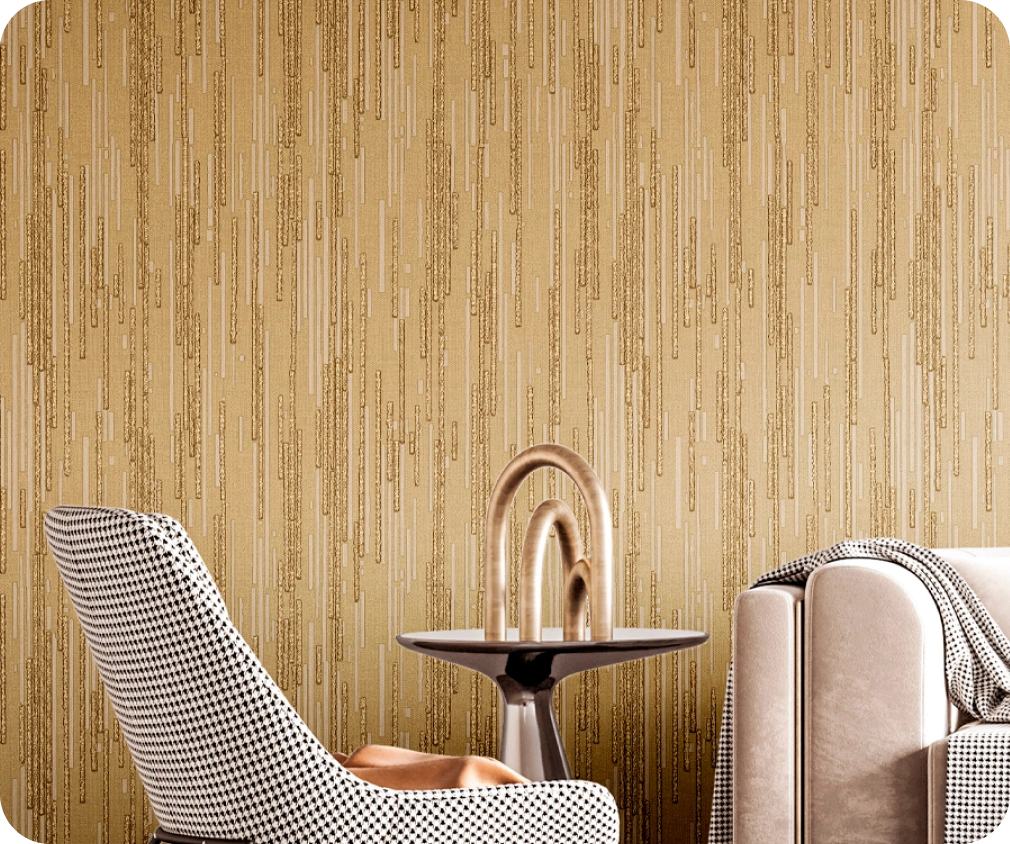 Minimalist stripe pattern with brown color wallpaper