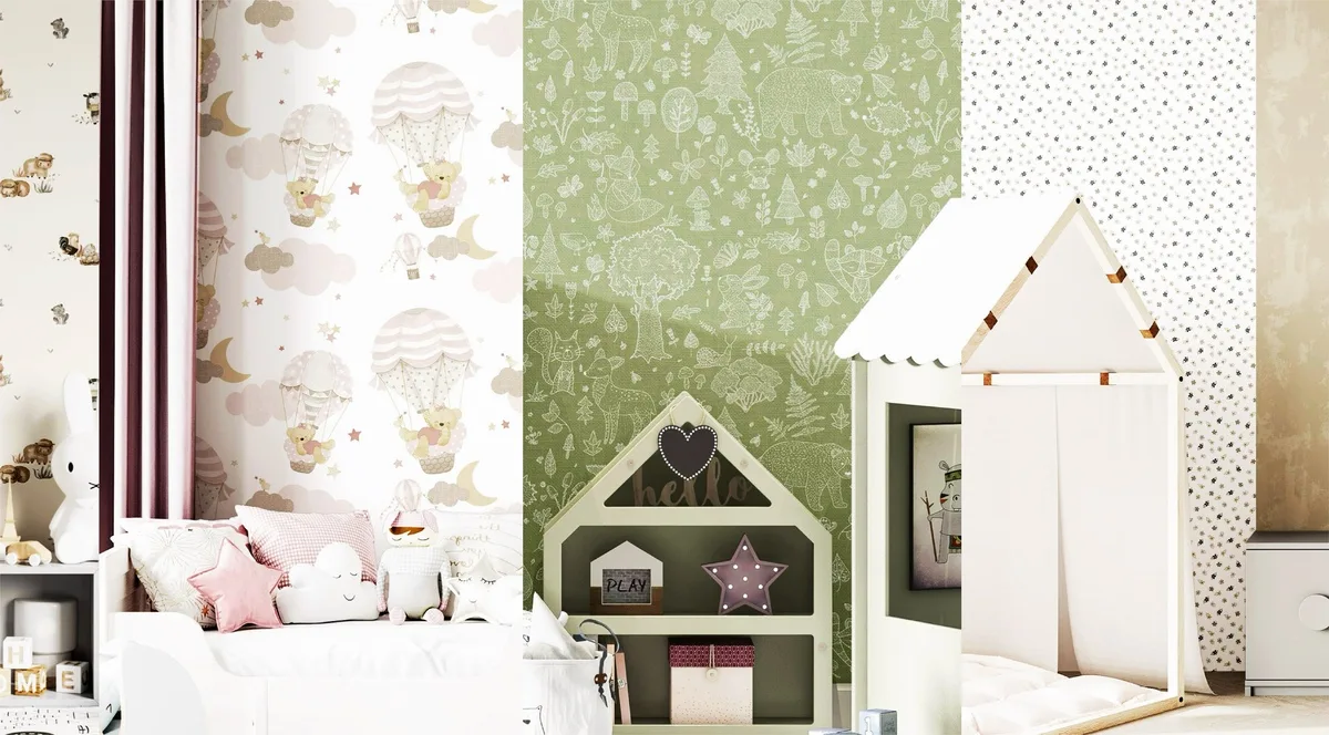 Kids room area look stunning with wallpaper by parato