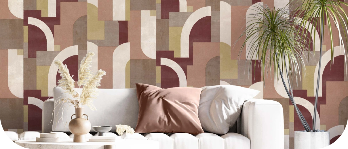 Red Alchime Wallpaper Pattern