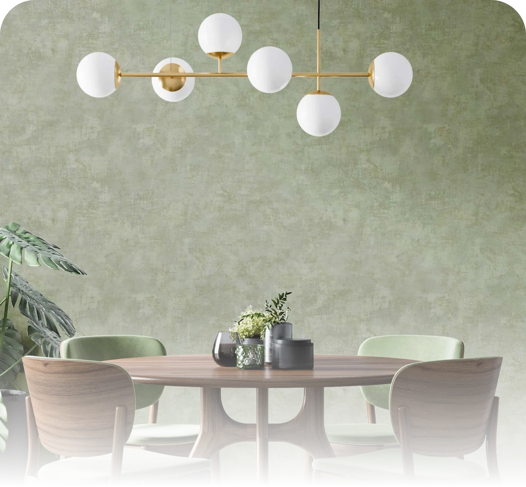 Green Trama Wallpaper by Cristiana Masi