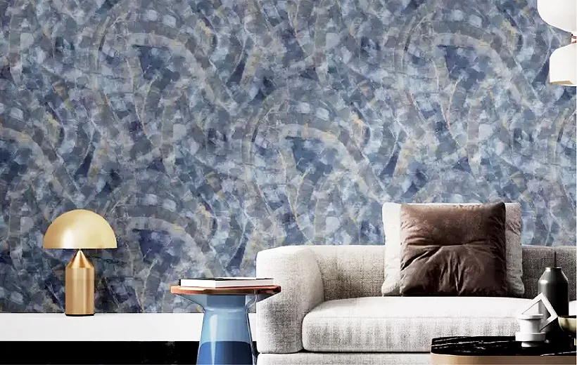 Blue abstract stripe wallpaper look stunning at home