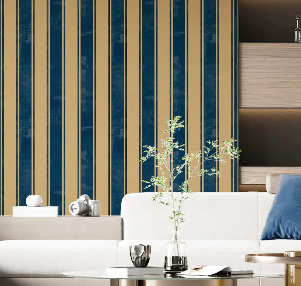 Riga blue gold the best classic wallpaper