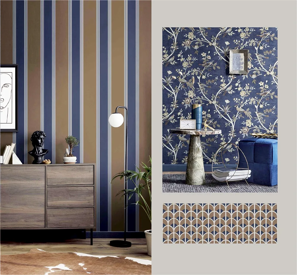 Stripe design wallpaper look stunning at home